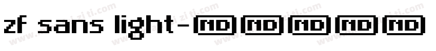 zf sans light字体转换